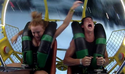 girl passes out on slingshot|Aussie 9.